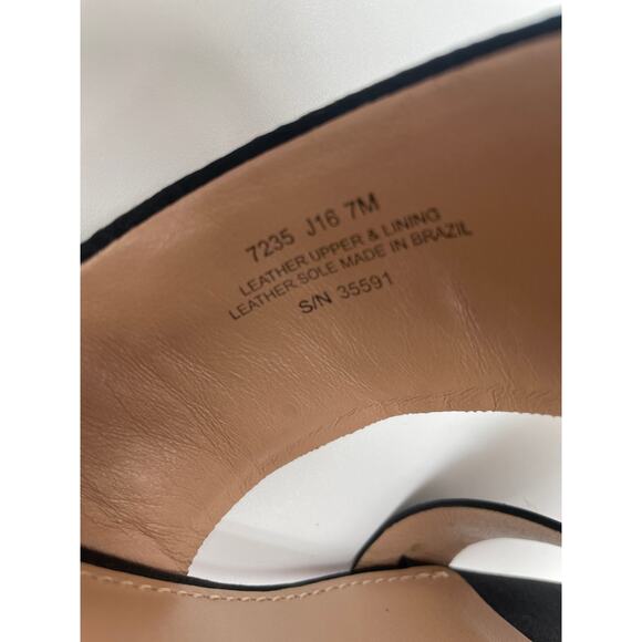 TORY BURCH BEADED BLACK WEDGE SANDALS ANKLE STRAP 7! - Picture 11 of 11